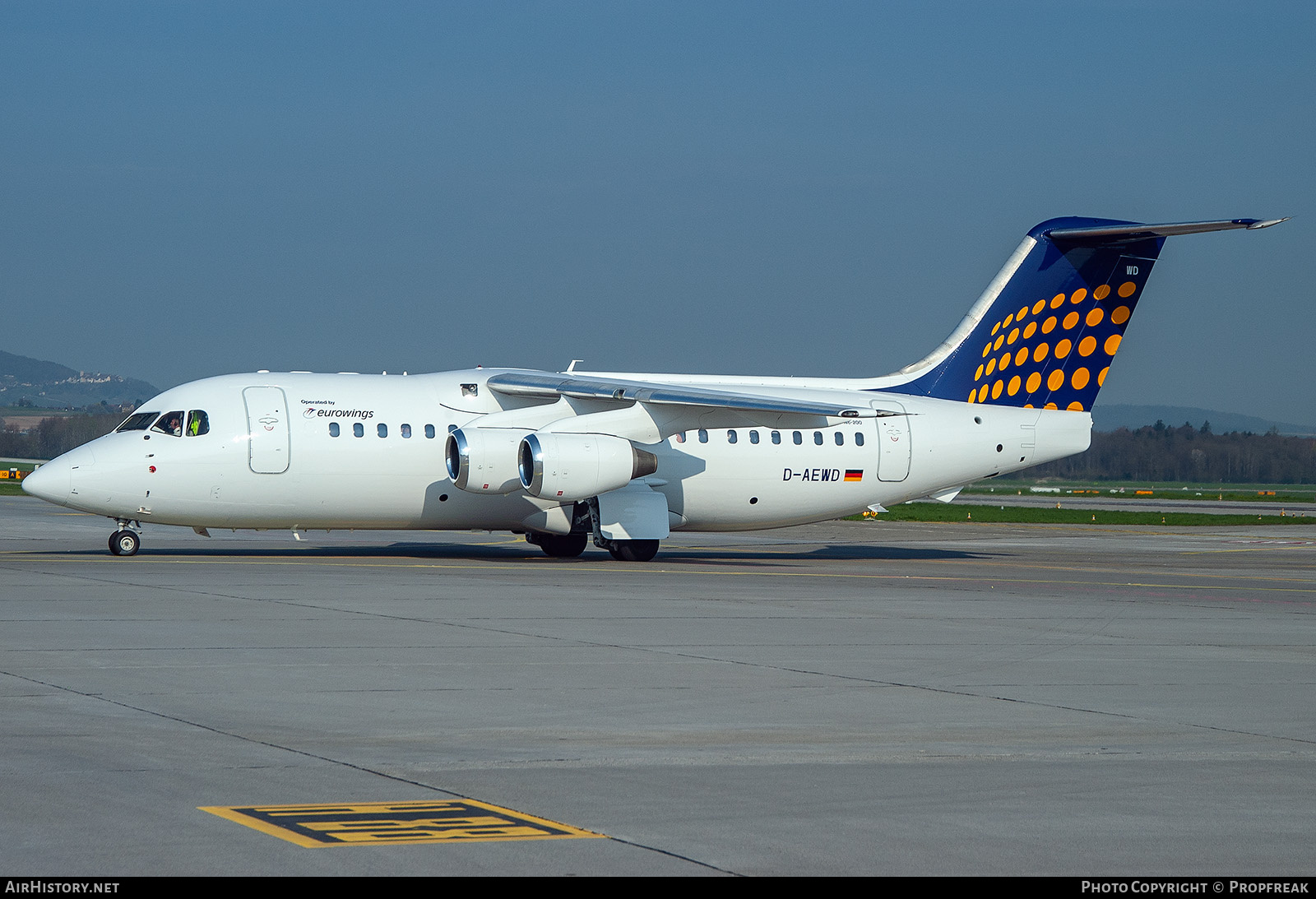 Aircraft Photo of D-AEWD | British Aerospace BAe-146-200 | Eurowings | AirHistory.net #738521