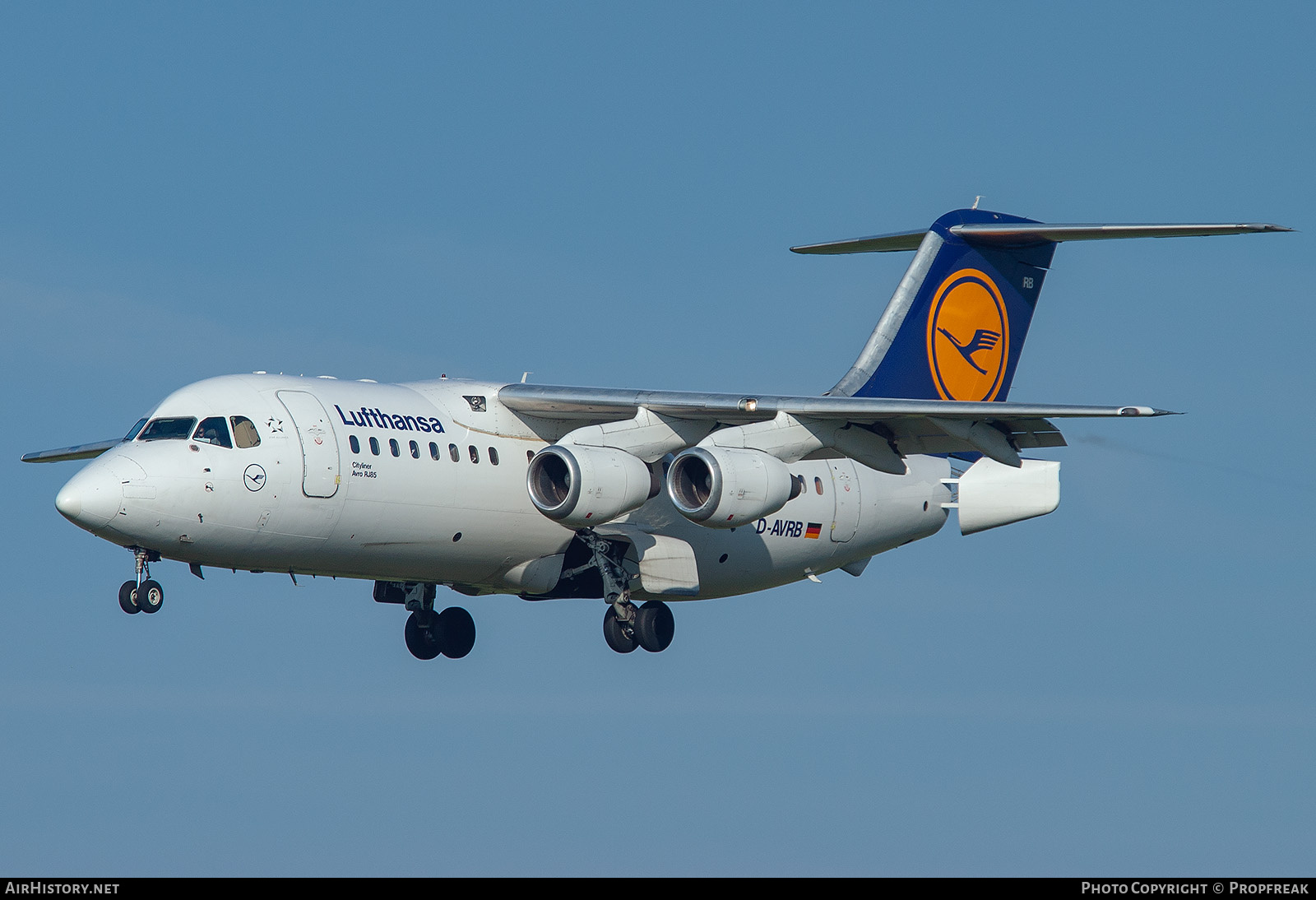 Aircraft Photo of D-AVRB | British Aerospace Avro 146-RJ85 | Lufthansa | AirHistory.net #738549