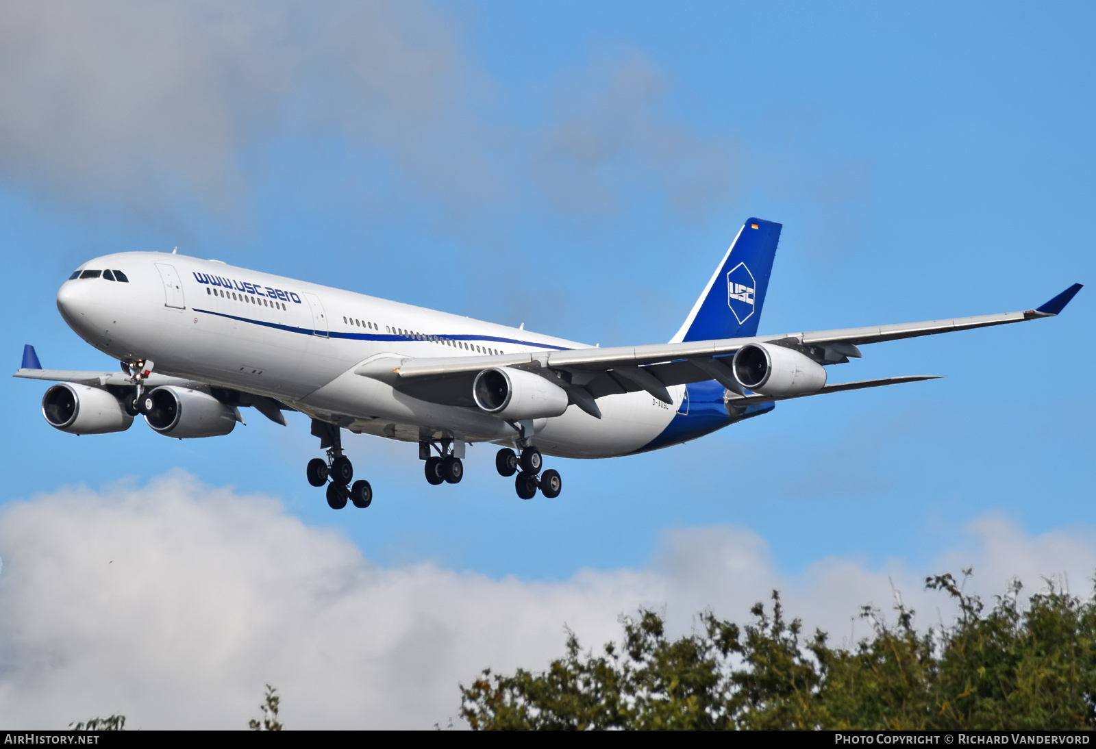 Aircraft Photo of D-AUSC | Airbus A340-313E | USC - Universal Sky Carrier | AirHistory.net #738636