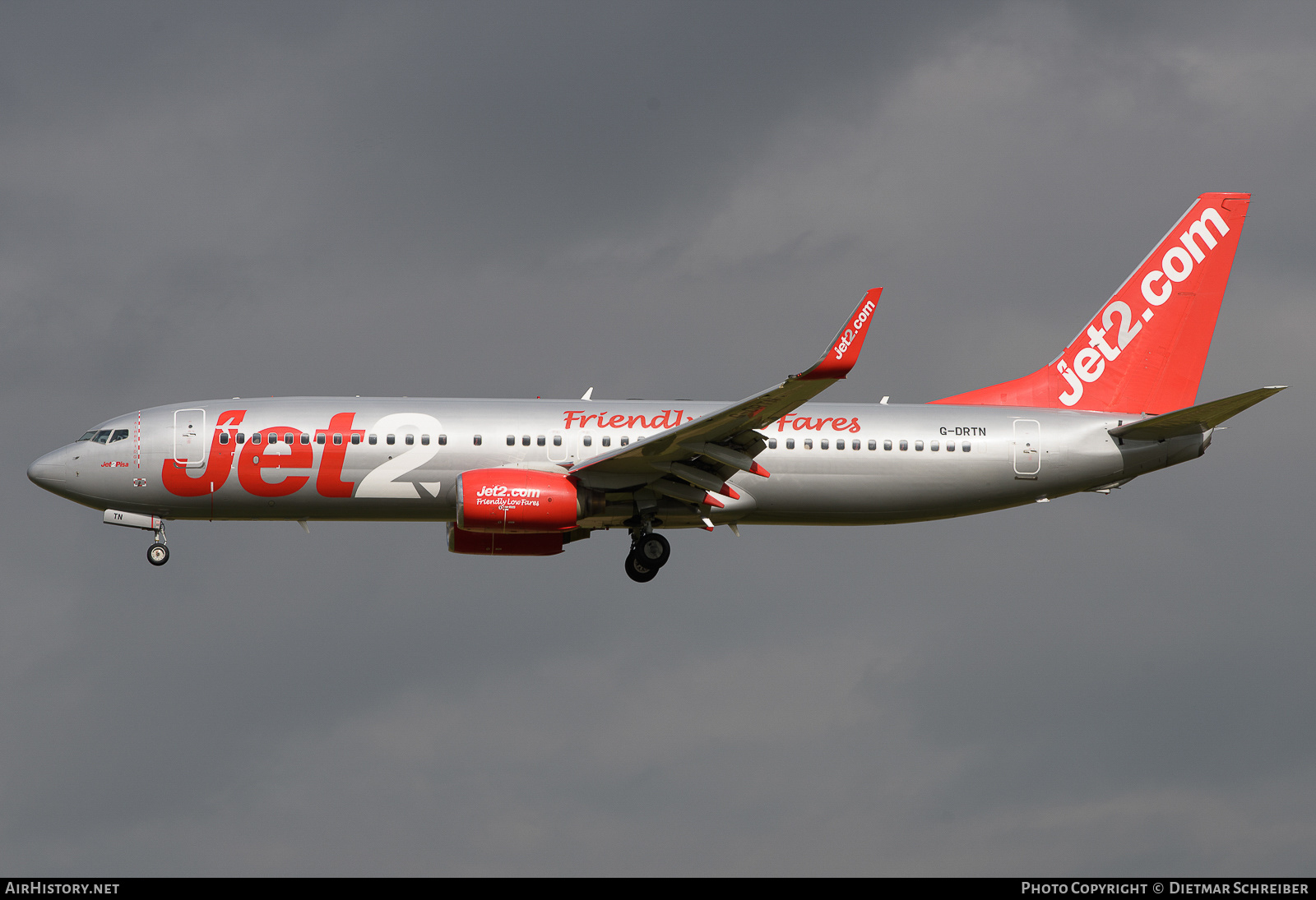 Aircraft Photo of G-DRTN | Boeing 737-86N | Jet2 | AirHistory.net #738721