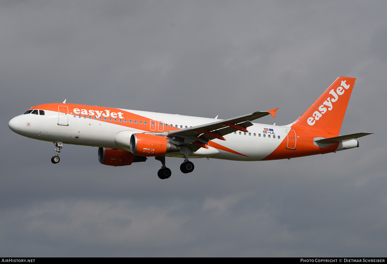 Aircraft Photo of OE-IJL | Airbus A320-214 | EasyJet | AirHistory.net #738741