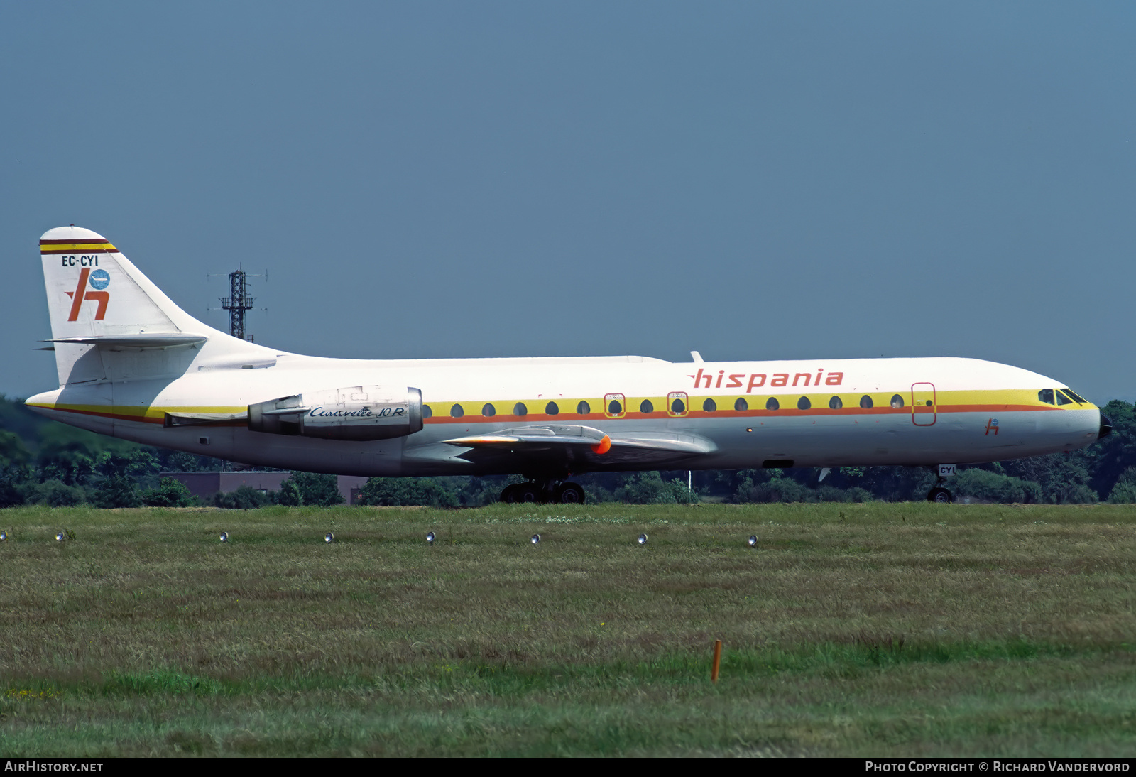 Aircraft Photo of EC-CYI | Sud SE-210 Caravelle 10B1R | Hispania Líneas Aéreas | AirHistory.net #738784