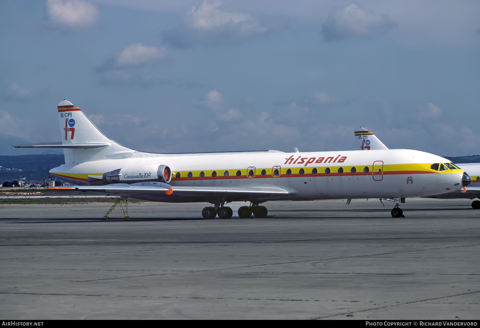 Aircraft Photo of EC-CPI | Sud SE-210 Caravelle 10B1R | Hispania Líneas Aéreas | AirHistory.net #738850