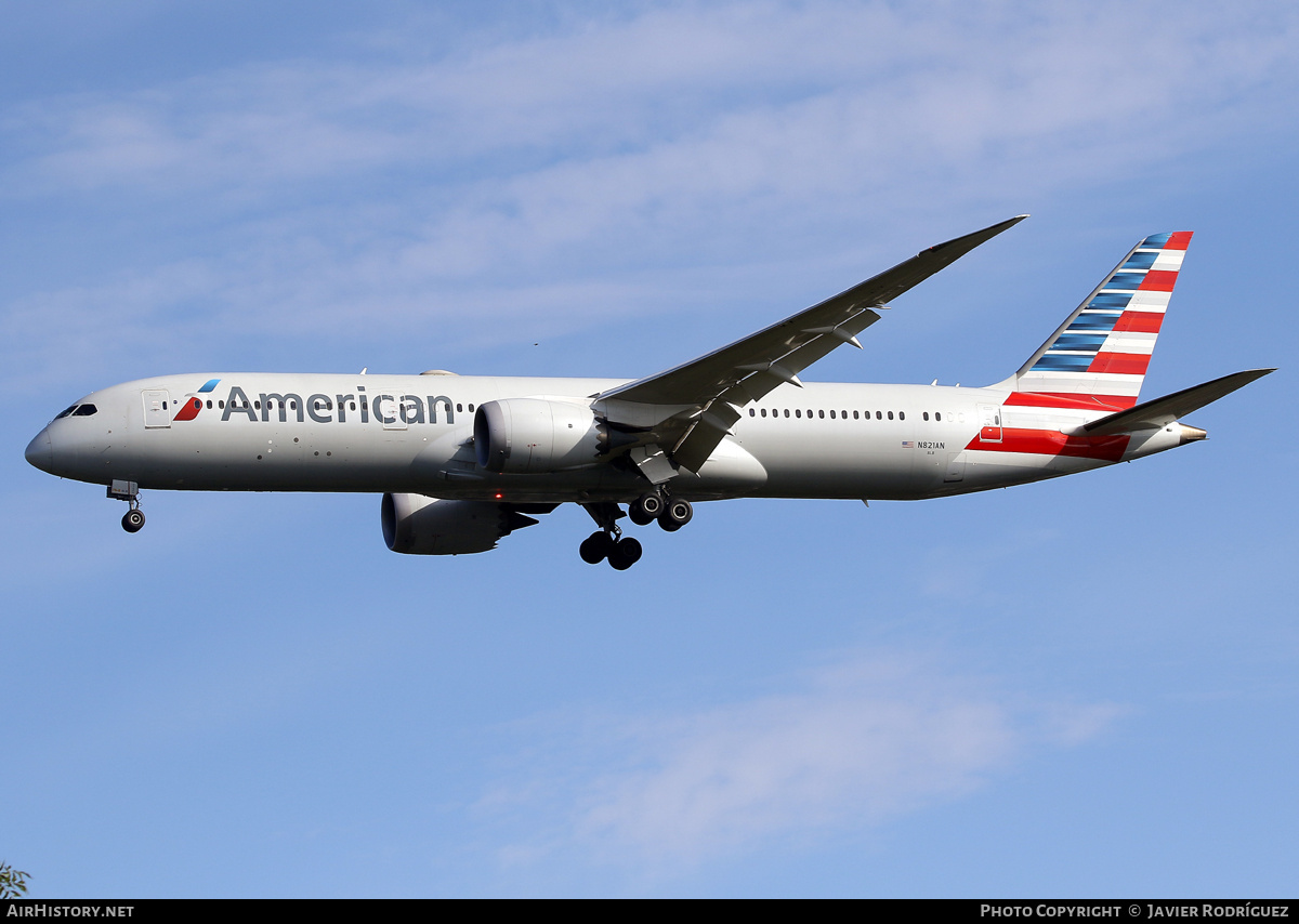 Aircraft Photo of N821AN | Boeing 787-9 Dreamliner | American Airlines | AirHistory.net #739031