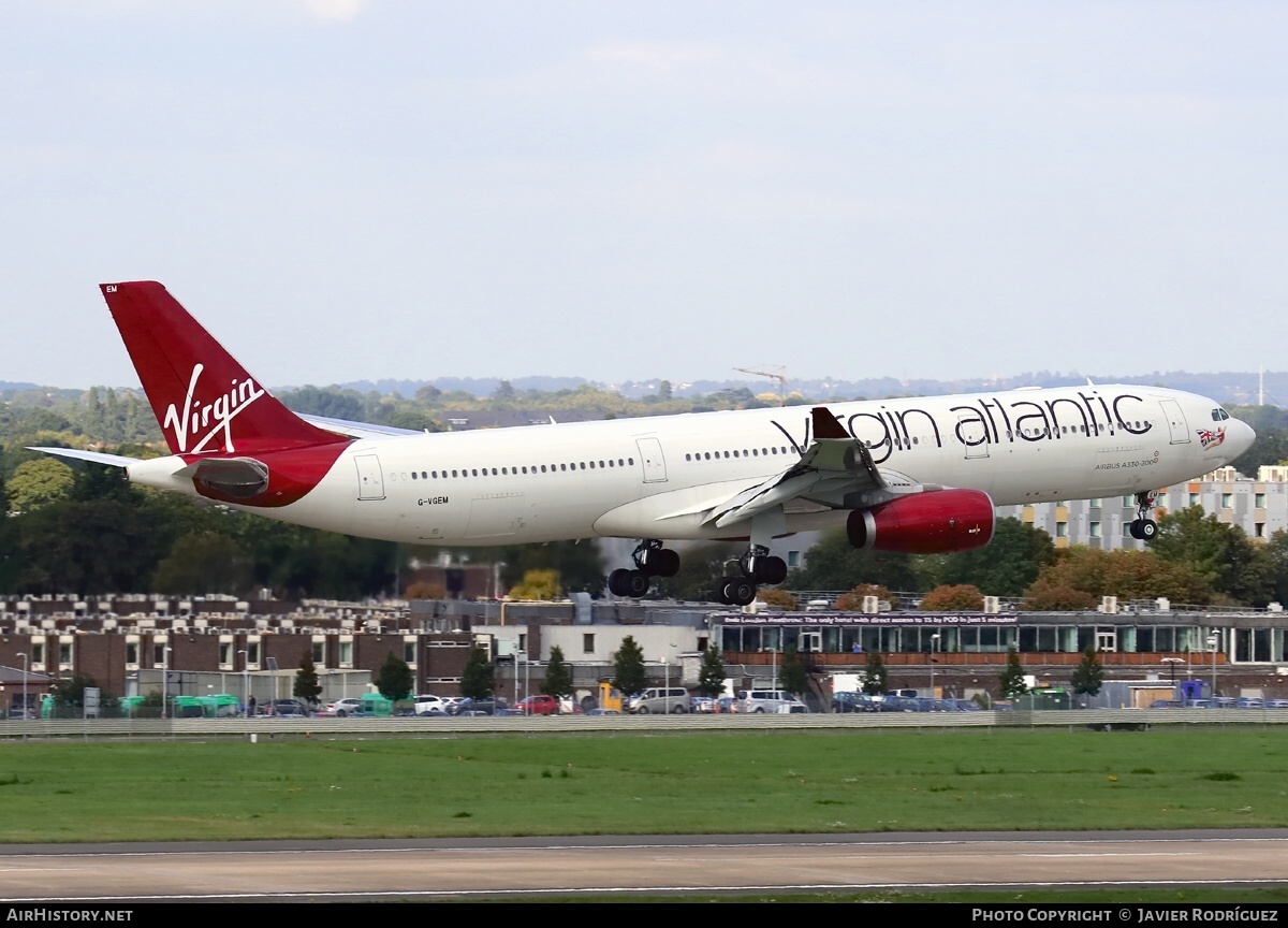 Aircraft Photo of G-VGEM | Airbus A330-343E | Virgin Atlantic Airways | AirHistory.net #739054