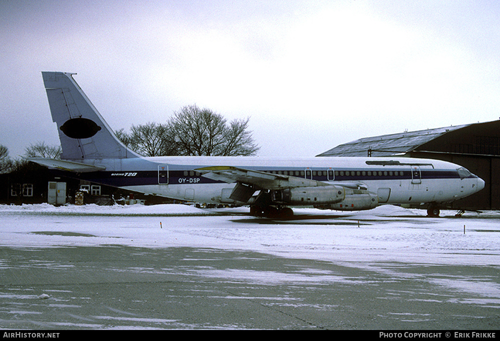 Aircraft Photo of OY-DSP | Boeing 720-025 | Conair of Scandinavia | AirHistory.net #739091