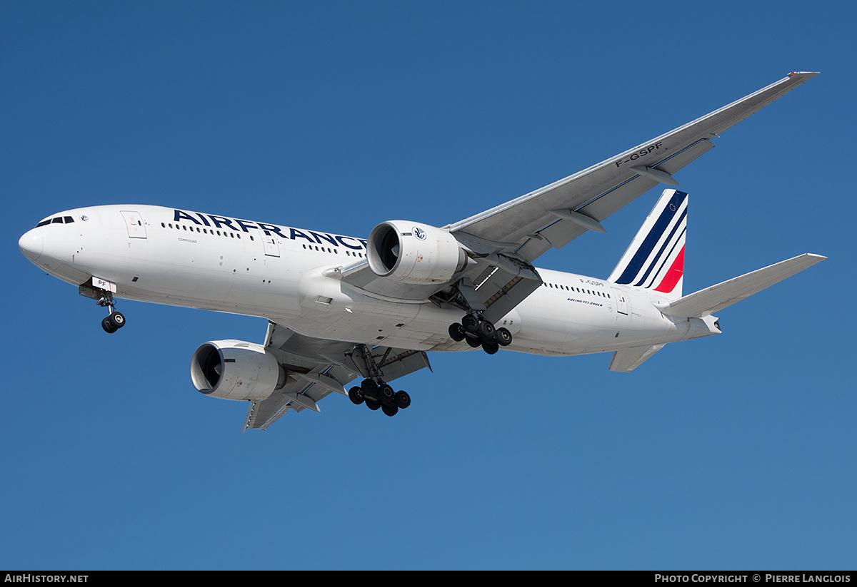 Aircraft Photo of F-GSPF | Boeing 777-228/ER | Air France | AirHistory.net #739098