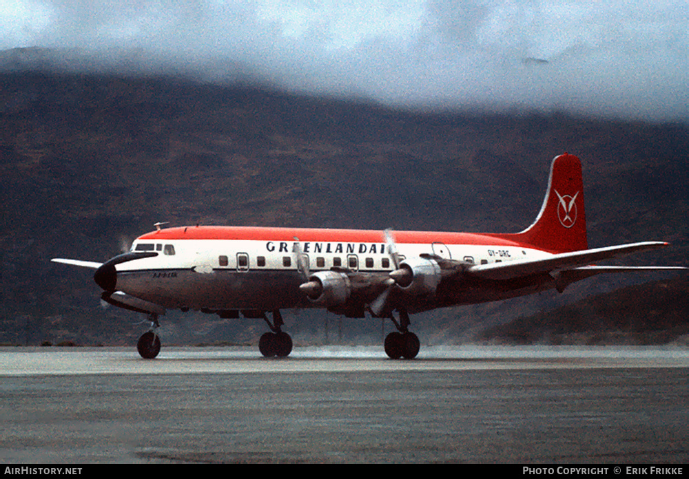 Aircraft Photo of OY-DRC | Douglas DC-6B | Greenlandair - Grønlandsfly | AirHistory.net #739117