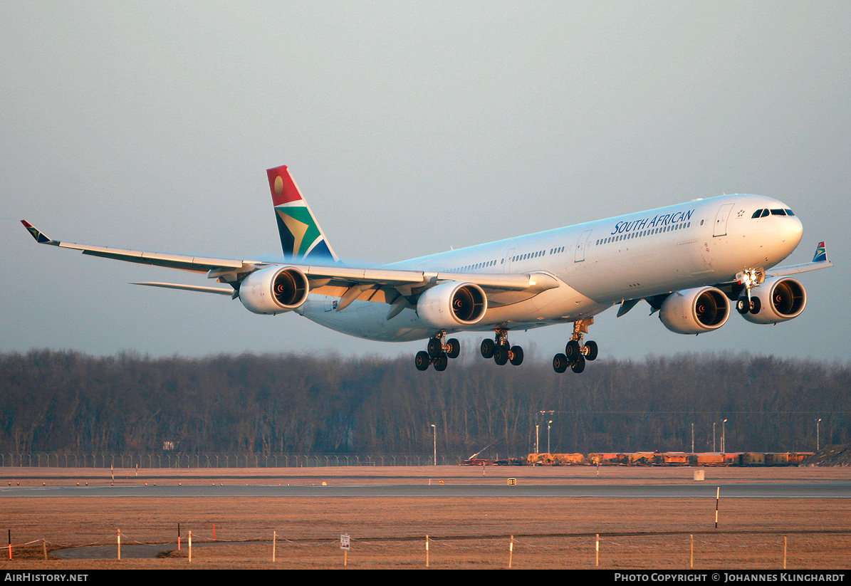 Aircraft Photo of ZS-SNI | Airbus A340-642 | South African Airways | AirHistory.net #739119