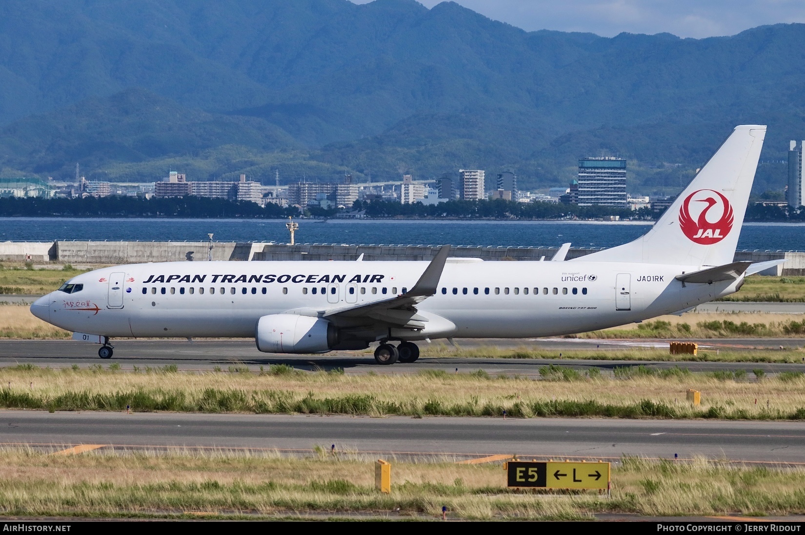 Aircraft Photo of JA01RK | Boeing 737-8Q3 | Japan TransOcean Air - JTA | AirHistory.net #739130