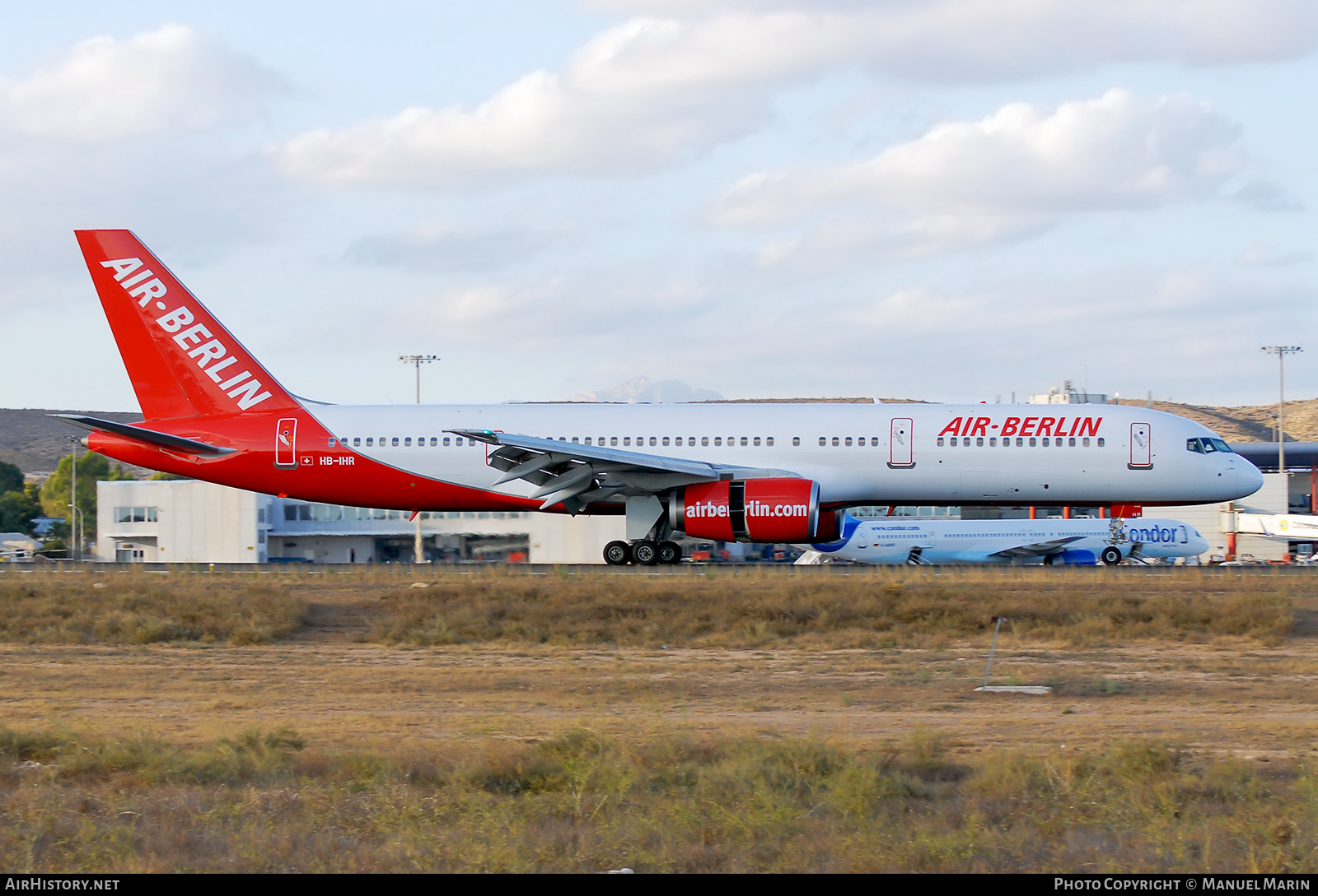 Aircraft Photo of HB-IHR | Boeing 757-2G5 | Air Berlin | AirHistory.net #739140