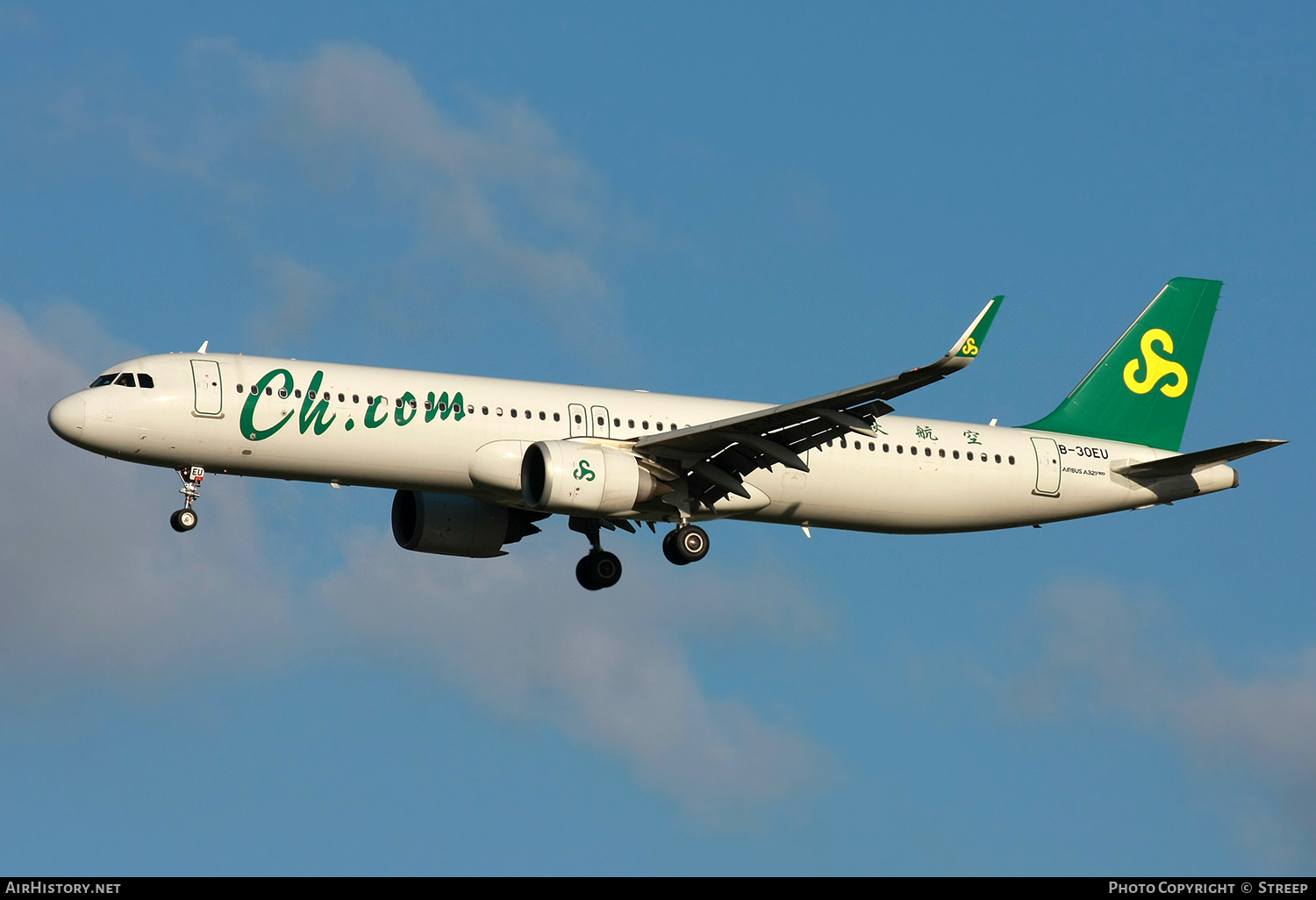 Aircraft Photo of B-30EU | Airbus A321-253NX | Spring Airlines | AirHistory.net #739209