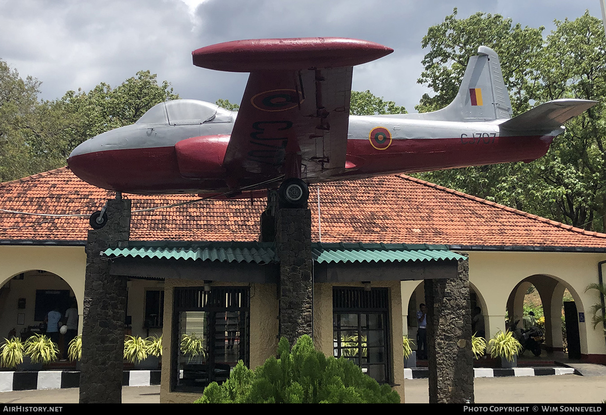 Aircraft Photo of CJ-707 | Hunting Percival P.84 Jet Provost T51 | Sri Lanka - Air Force | AirHistory.net #739221
