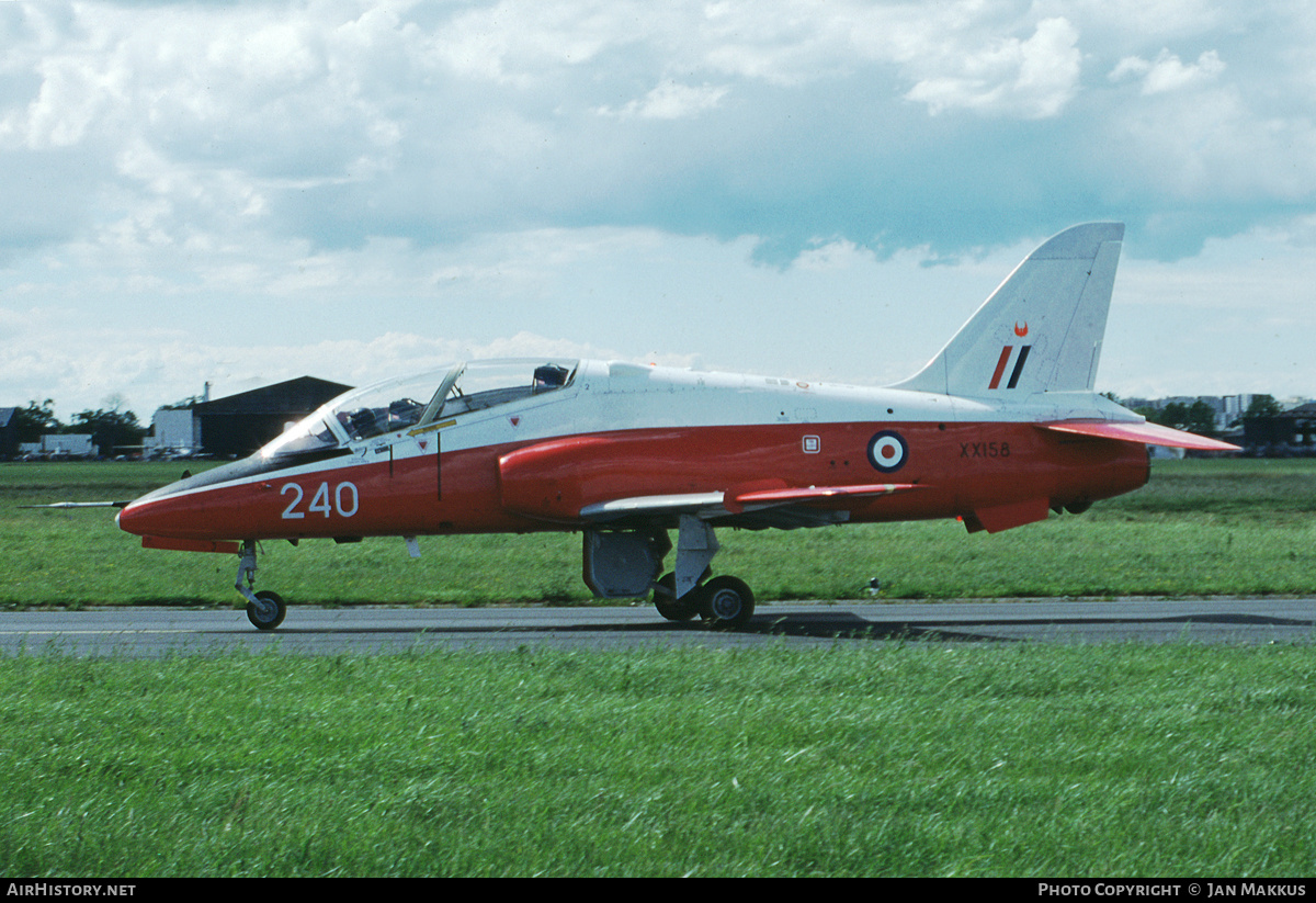 Aircraft Photo of XX158 | Hawker Siddeley Hawk T.1A | UK - Air Force | AirHistory.net #739229