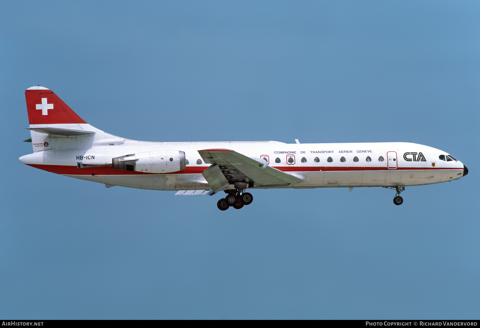 Aircraft Photo of HB-ICN | Sud SE-210 Caravelle 10B1R | CTA - Compagnie de Transport Aérien | AirHistory.net #739250