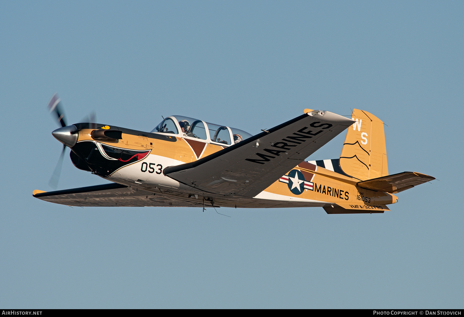 Aircraft Photo of 161053 | Beech T-34C Turbo Mentor | USA - Marines | AirHistory.net #739267