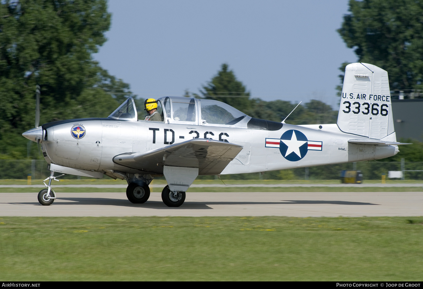 Aircraft Photo of N4WL / 33366 | Beech T-34A Mentor | USA - Air Force | AirHistory.net #739277