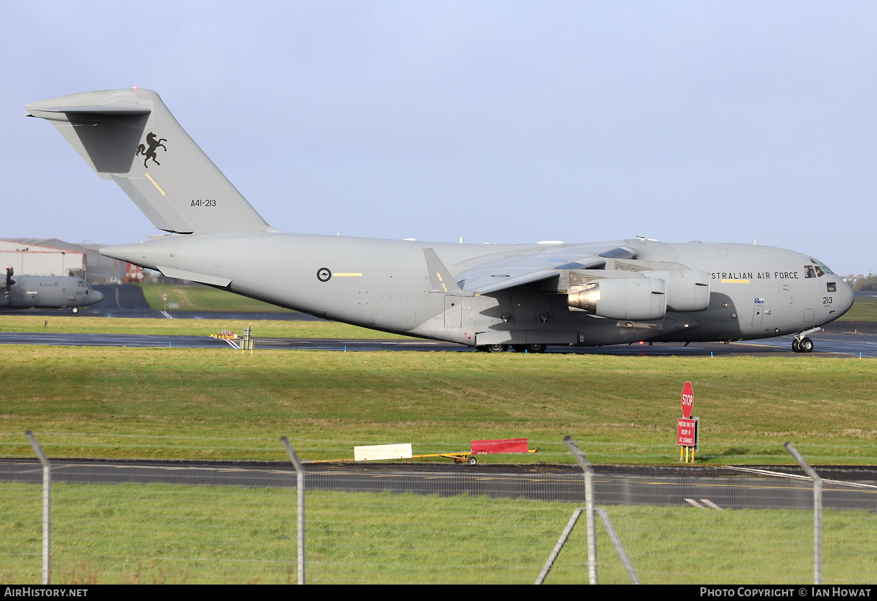 Aircraft Photo of A41-213 | Boeing C-17A Globemaster III | Australia - Air Force | AirHistory.net #739304
