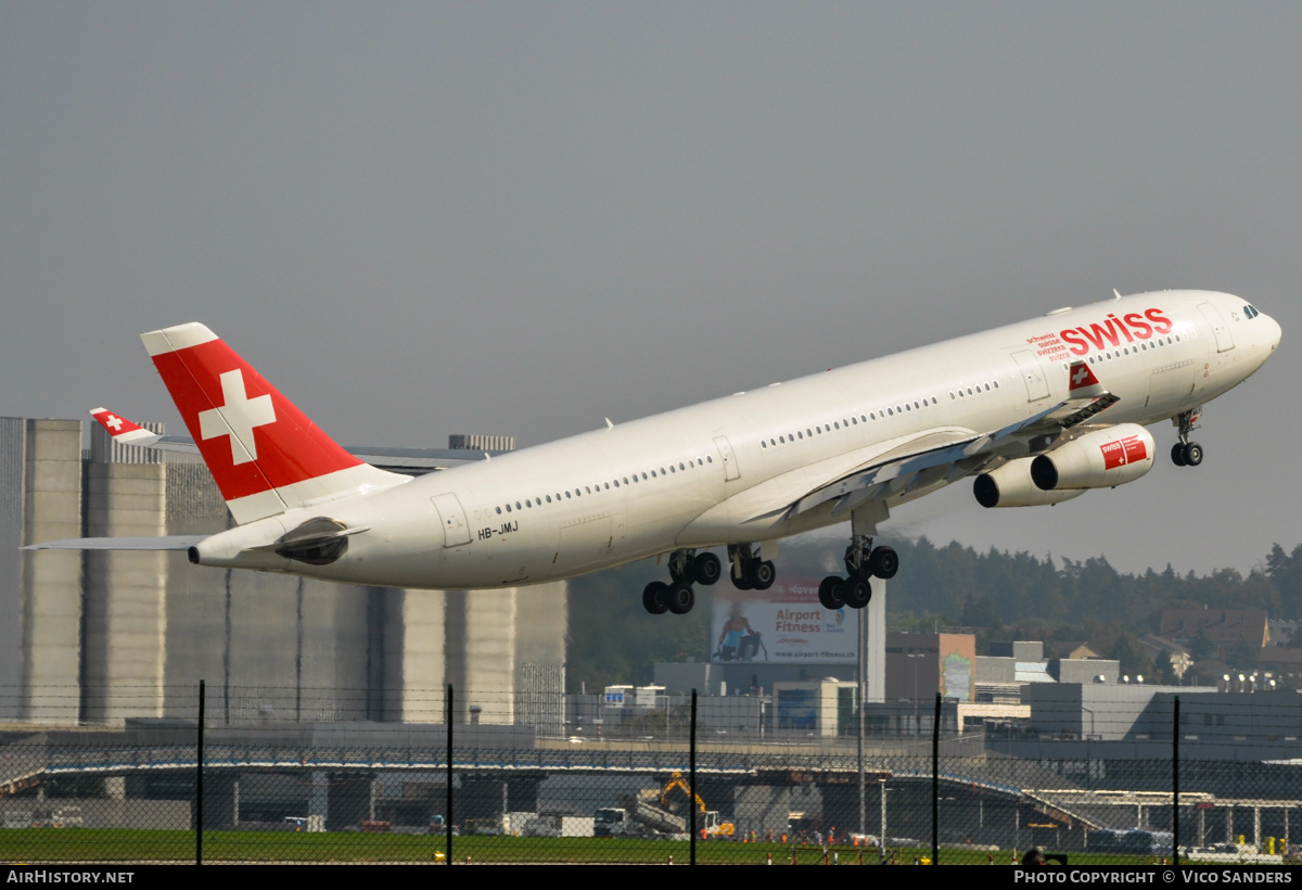 Aircraft Photo of HB-JMJ | Airbus A340-313 | Swiss International Air Lines | AirHistory.net #739389