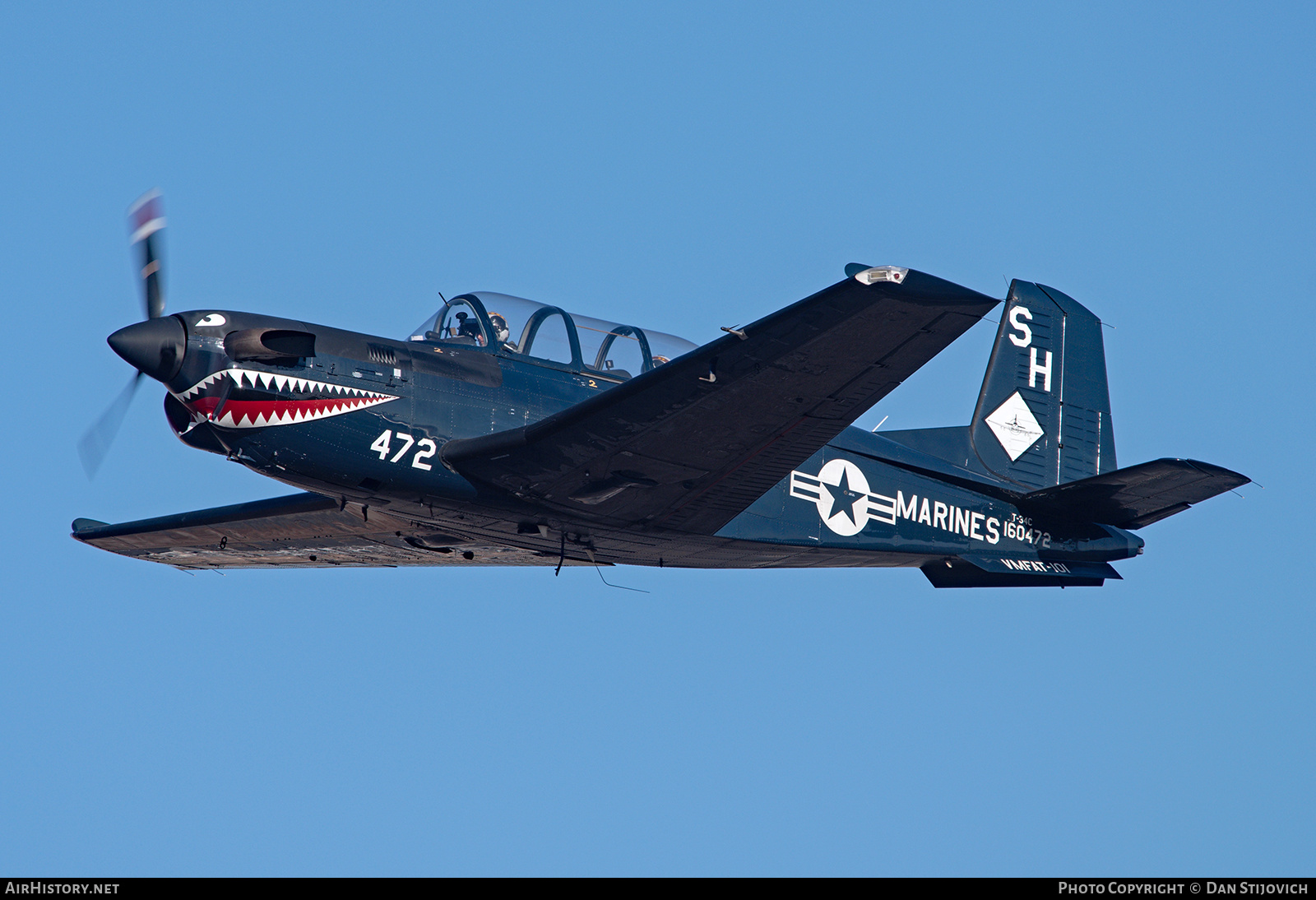 Aircraft Photo of 160472 | Beech T-34C Turbo Mentor | USA - Marines | AirHistory.net #739408