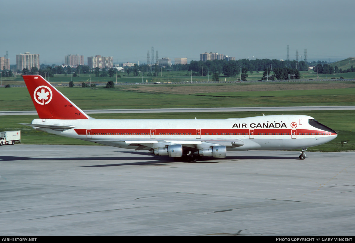Aircraft Photo of CF-TOD | Boeing 747-133 | Air Canada | AirHistory.net #739430