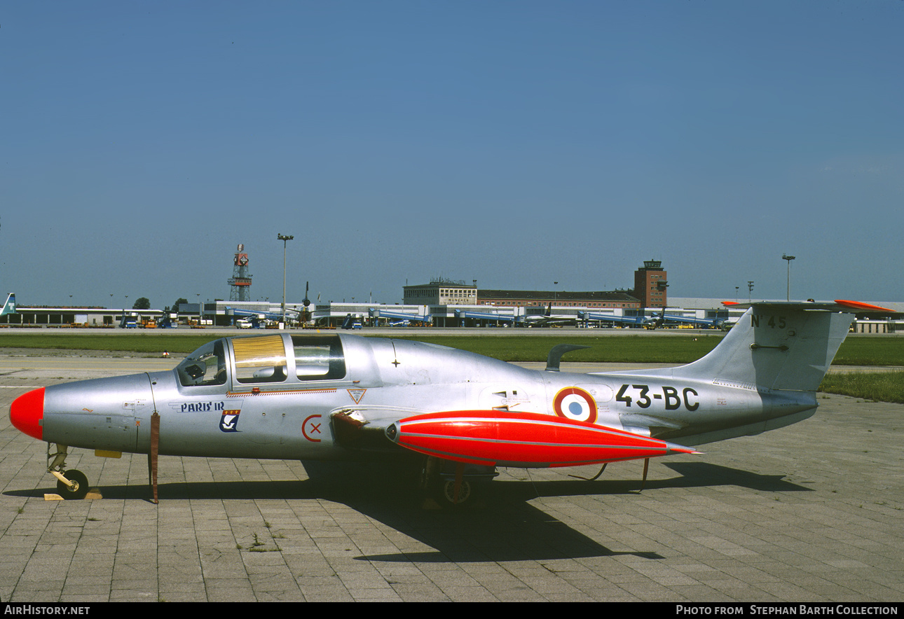 Aircraft Photo of 45 | Morane-Saulnier MS-760 Paris IR | France - Air Force | AirHistory.net #739435