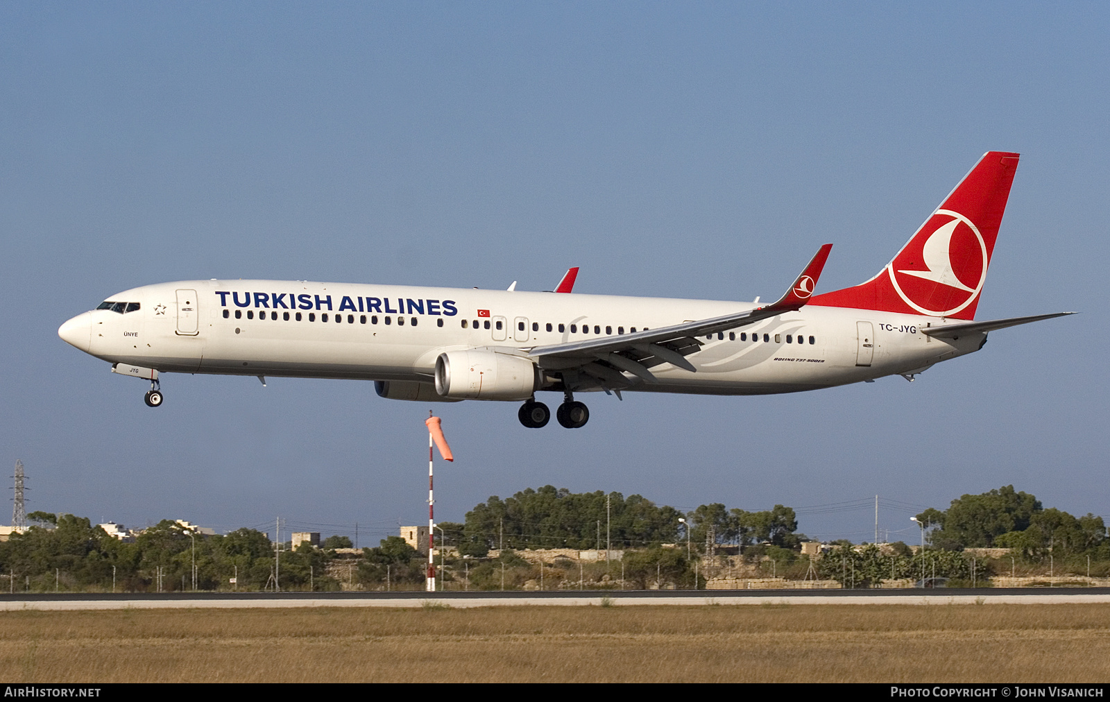 Aircraft Photo of TC-JYG | Boeing 737-9F2/ER | Turkish Airlines | AirHistory.net #739482