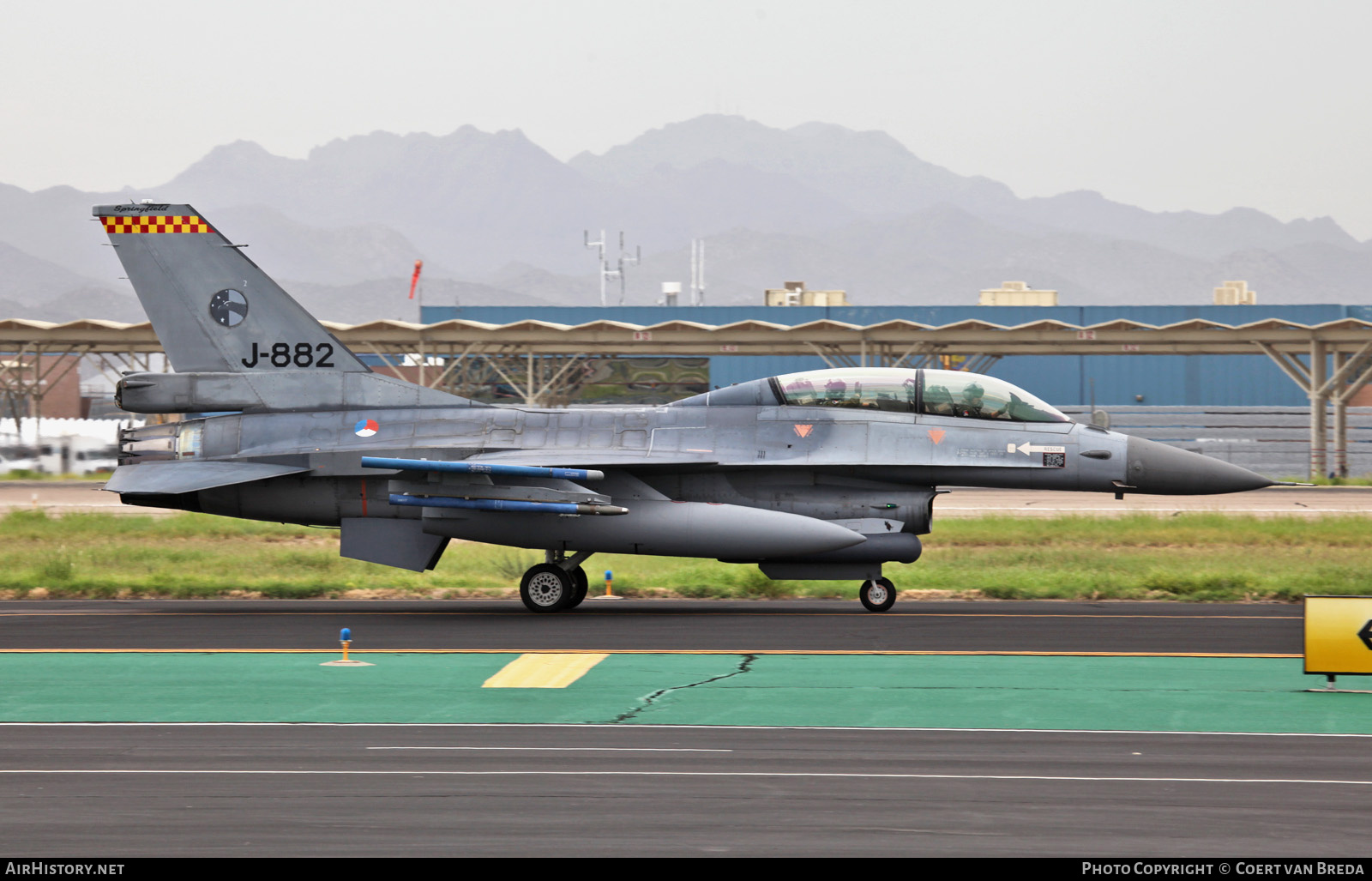 Aircraft Photo of J-882 | General Dynamics F-16BM Fighting Falcon | Netherlands - Air Force | AirHistory.net #739505