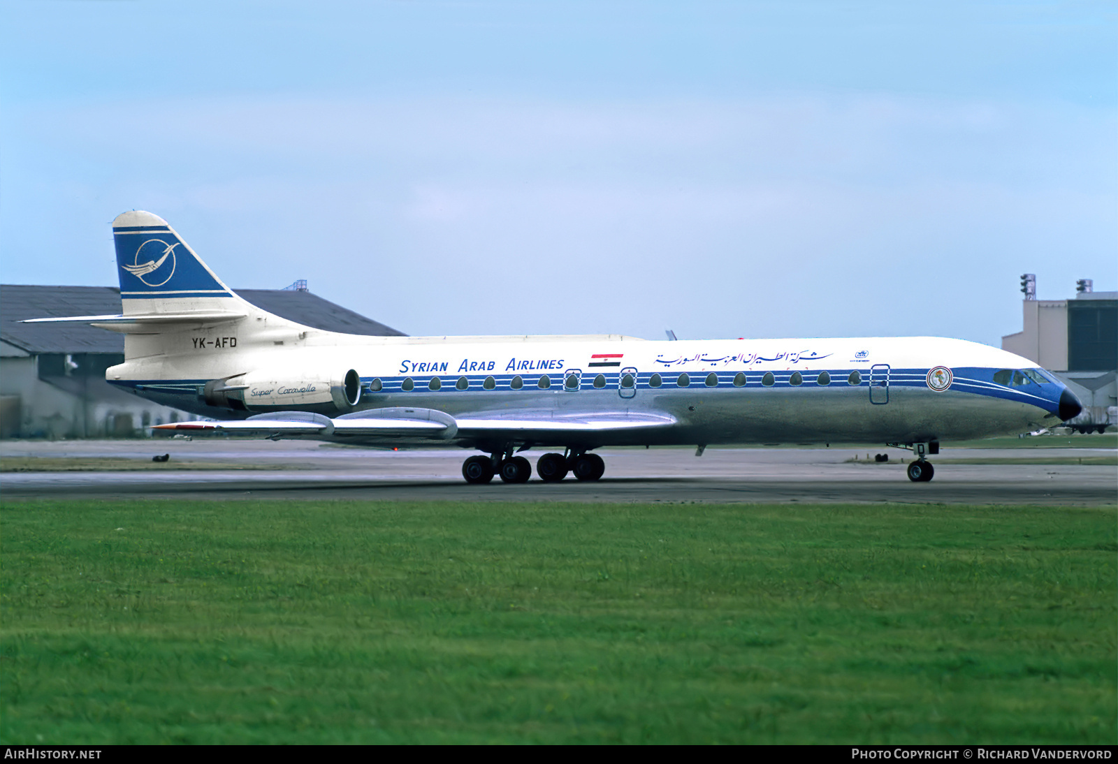 Aircraft Photo of YK-AFB | Sud SE-210 Caravelle 10B3 Super B | Syrian Arab Airlines | AirHistory.net #739552
