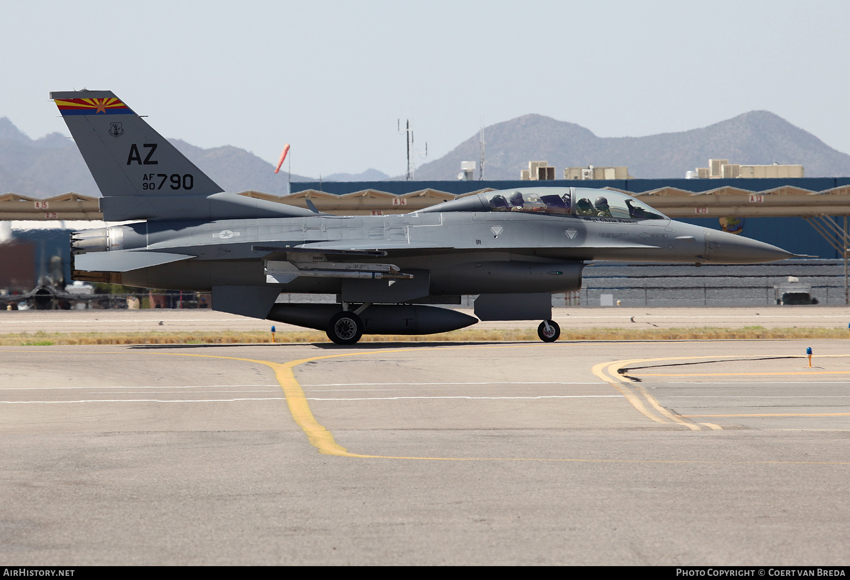 Aircraft Photo of 90-0790 / AF90-790 | General Dynamics F-16DM Fighting Falcon | USA - Air Force | AirHistory.net #739557