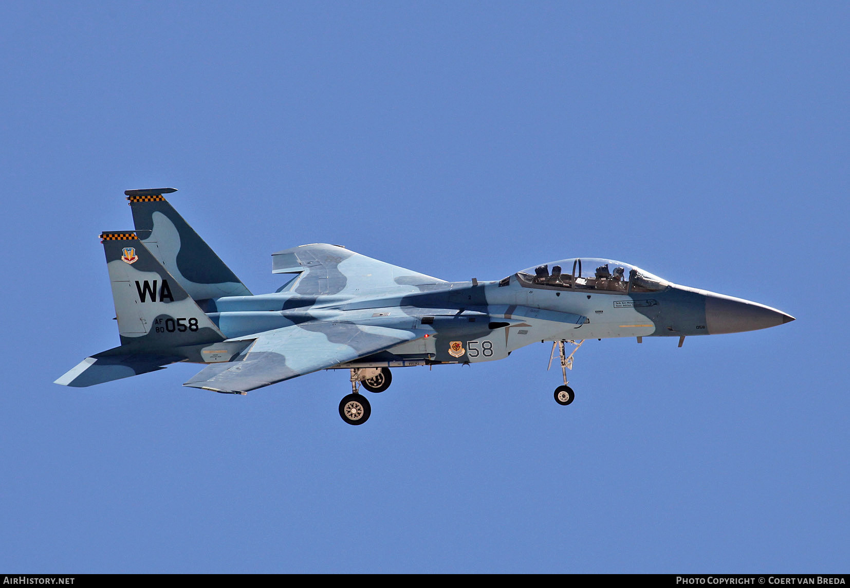 Aircraft Photo of 80-0058 / AF80-058 | McDonnell Douglas F-15D Eagle | USA - Air Force | AirHistory.net #739586