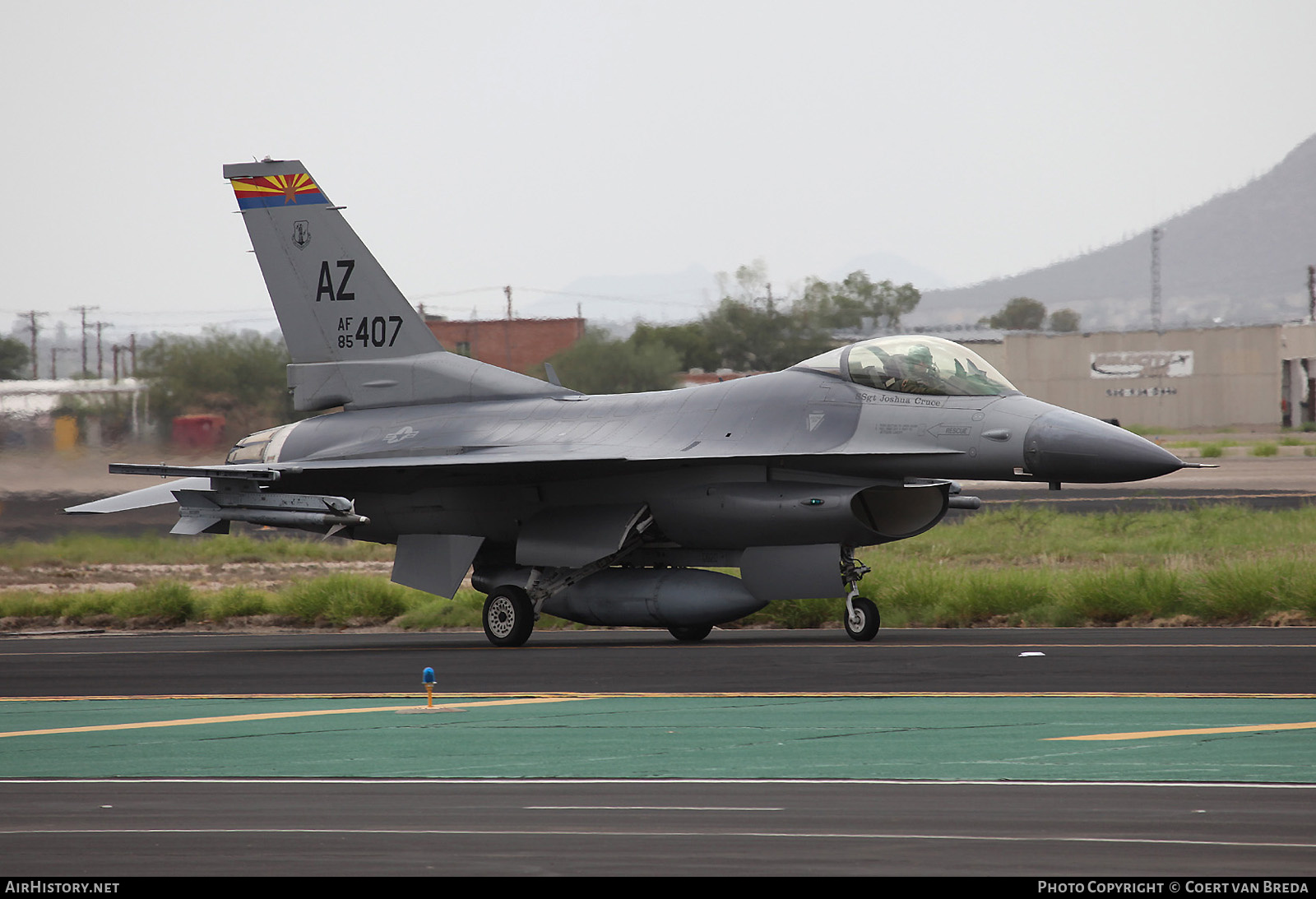 Aircraft Photo of 85-1407 / AF85-407 | General Dynamics F-16C Fighting Falcon | USA - Air Force | AirHistory.net #739594
