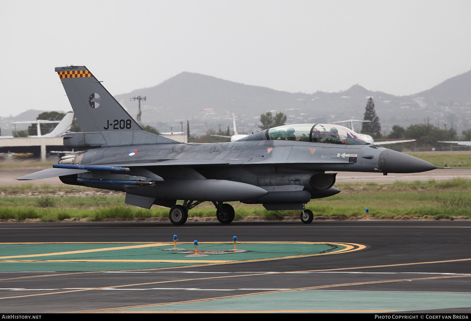 Aircraft Photo of J-208 | General Dynamics F-16BM Fighting Falcon | Netherlands - Air Force | AirHistory.net #739631