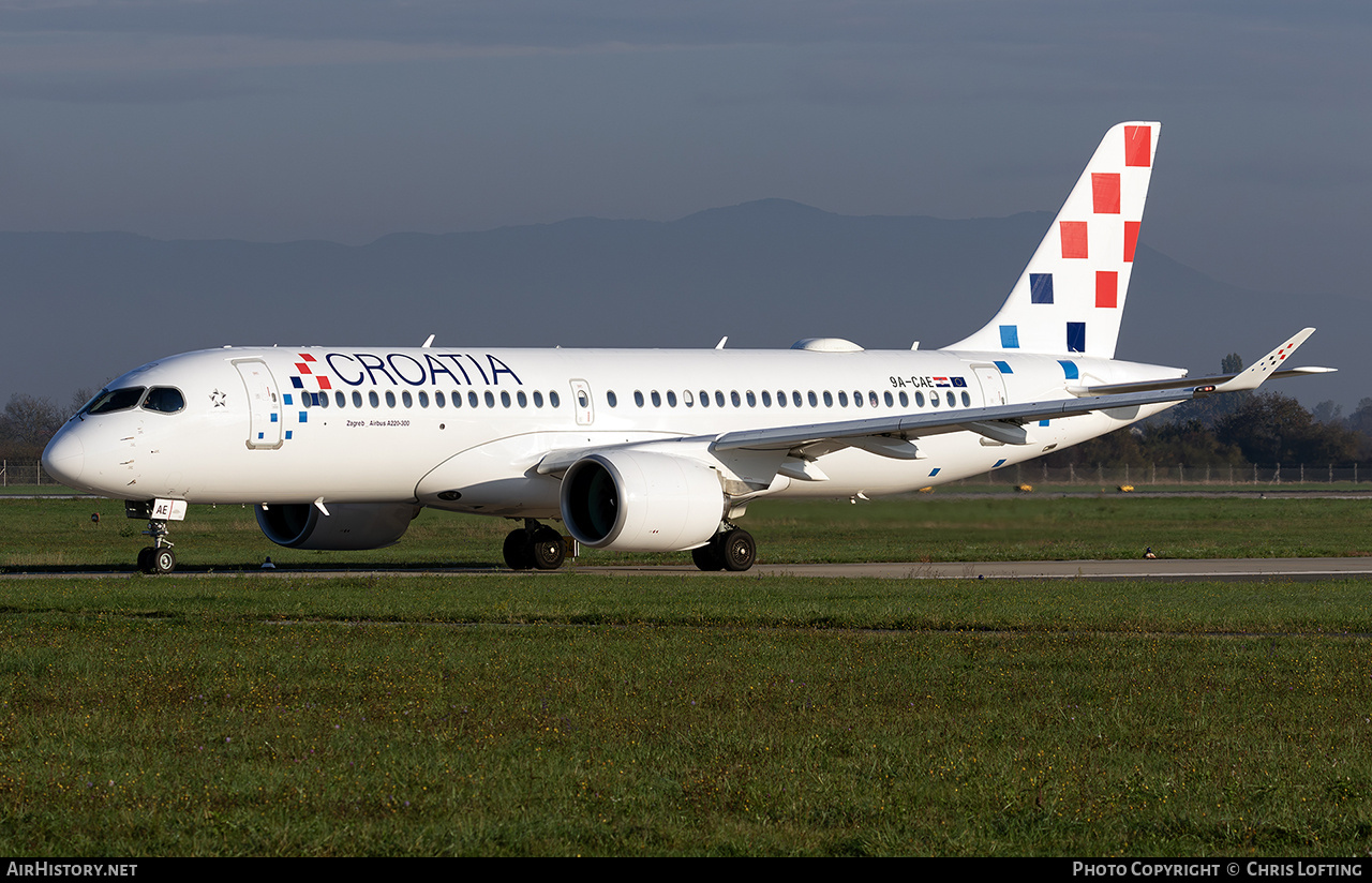Aircraft Photo of 9A-CAE | Airbus A220-371 (BD-500-1A11) | Croatia Airlines | AirHistory.net #739633