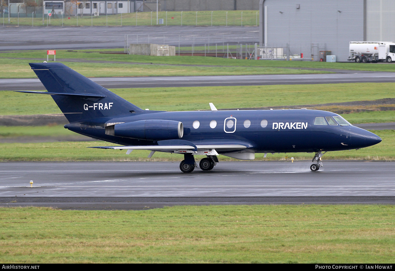 Aircraft Photo of G-FRAF | Dassault Falcon 20E | Draken Europe | AirHistory.net #739648