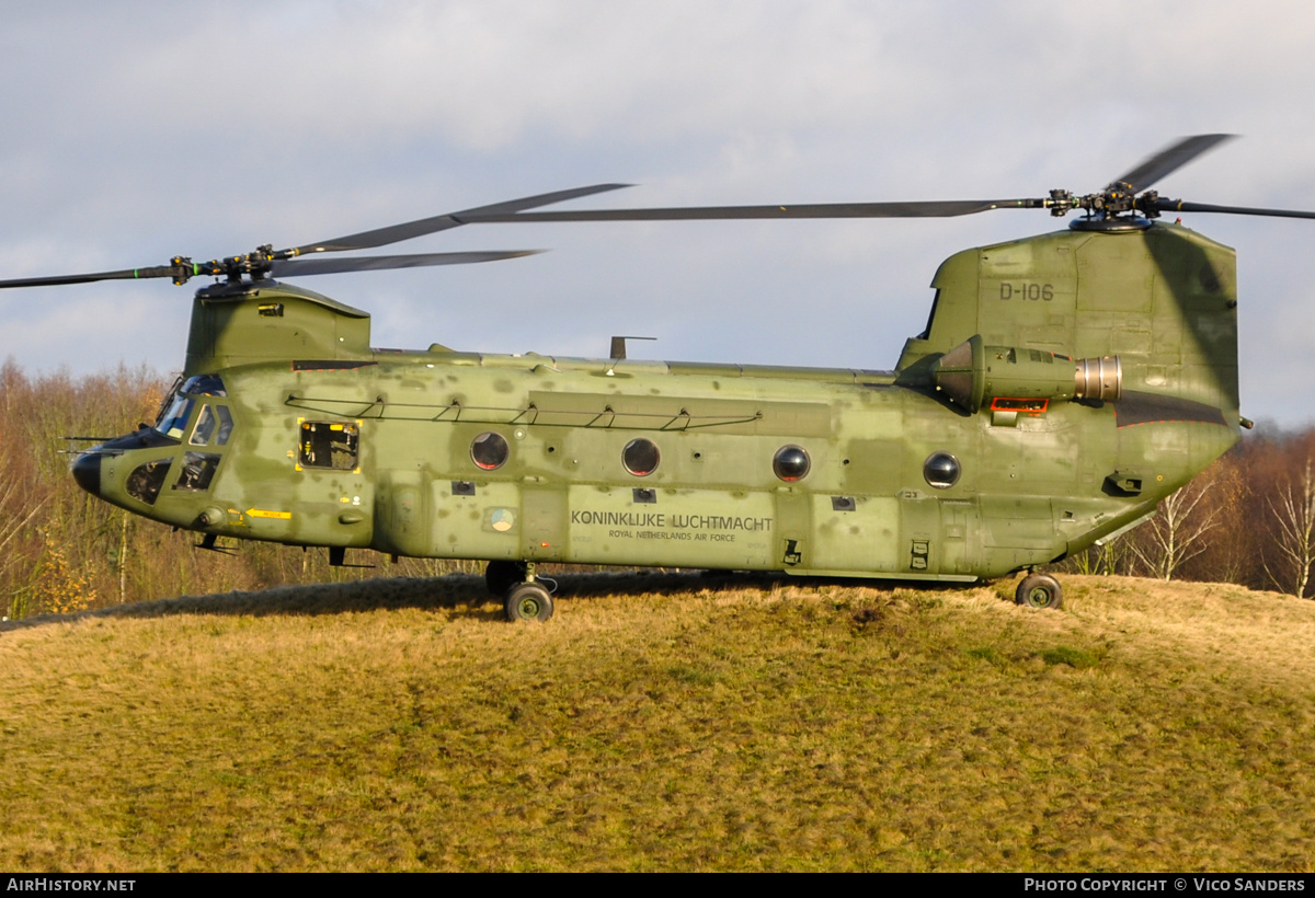 Aircraft Photo of D-106 | Boeing CH-47D Chinook (414) | Netherlands - Air Force | AirHistory.net #739674