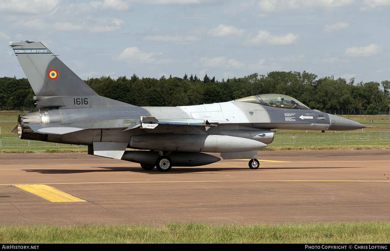 Aircraft Photo of 1616 | General Dynamics F-16AM Fighting Falcon | Romania - Air Force | AirHistory.net #739688