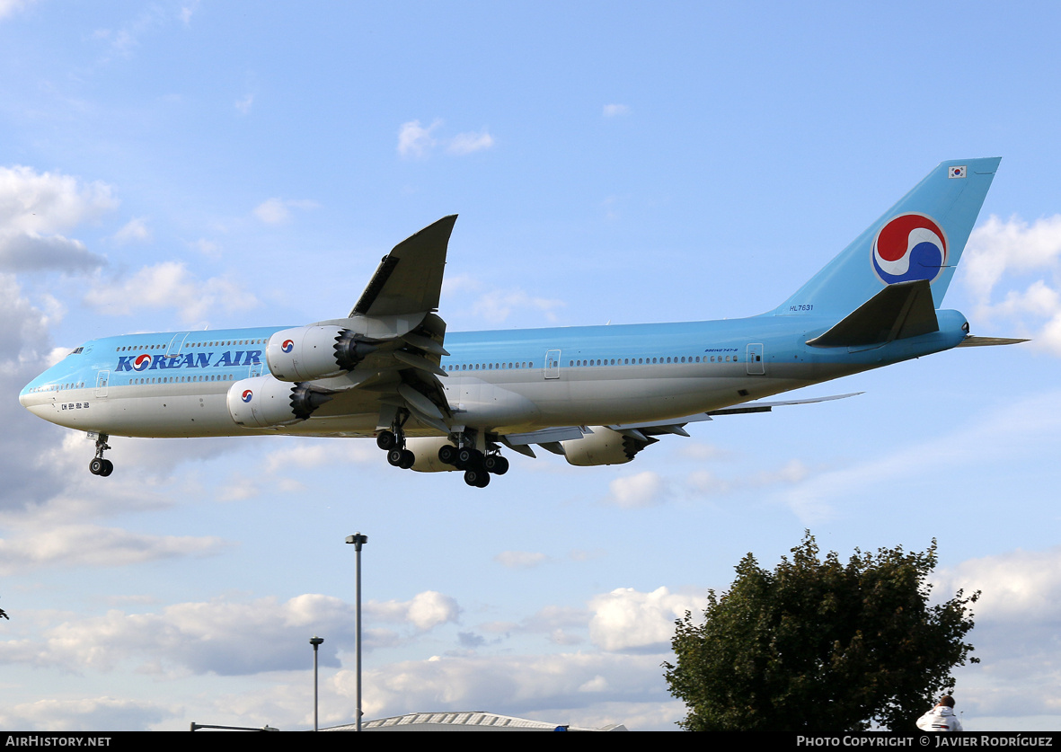 Aircraft Photo of HL7631 | Boeing 747-8B5 | Korean Air | AirHistory.net #739697