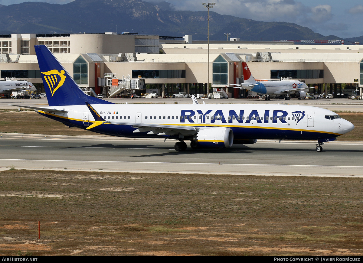 Aircraft Photo of EI-IJW | Boeing 737-8200 Max 200 | Ryanair | AirHistory.net #739723