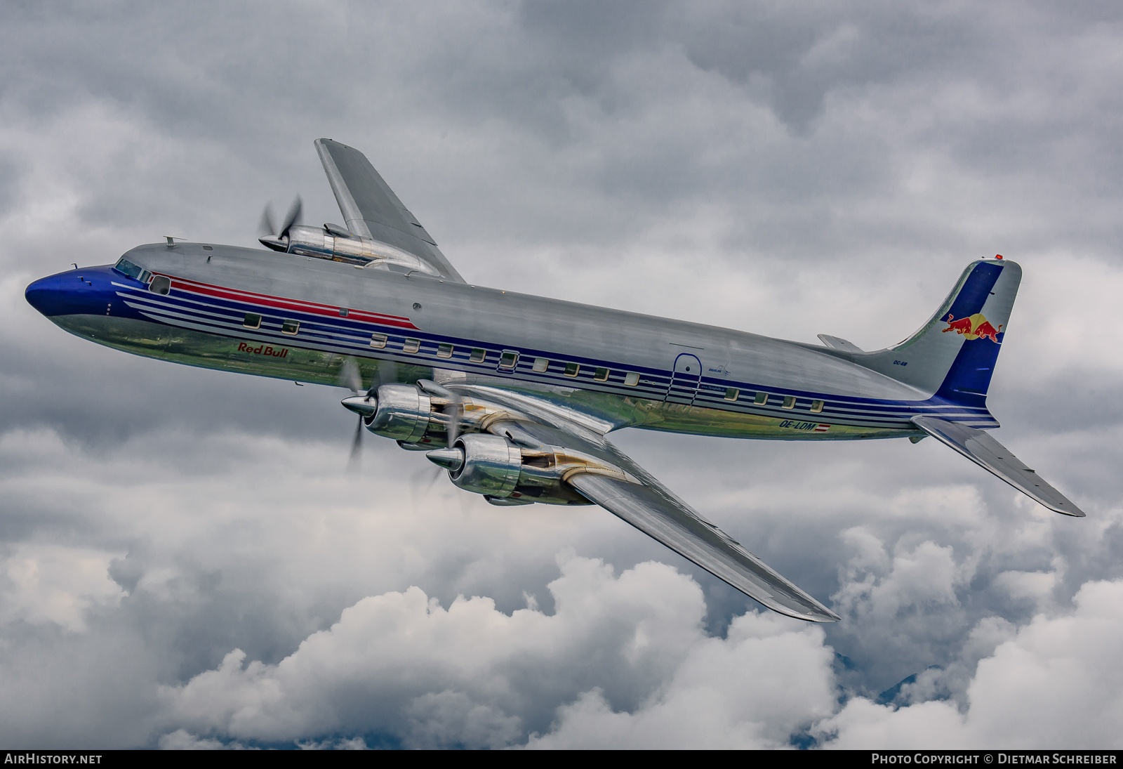 Aircraft Photo of OE-LDM | Douglas DC-6B | Red Bull | AirHistory.net #739739