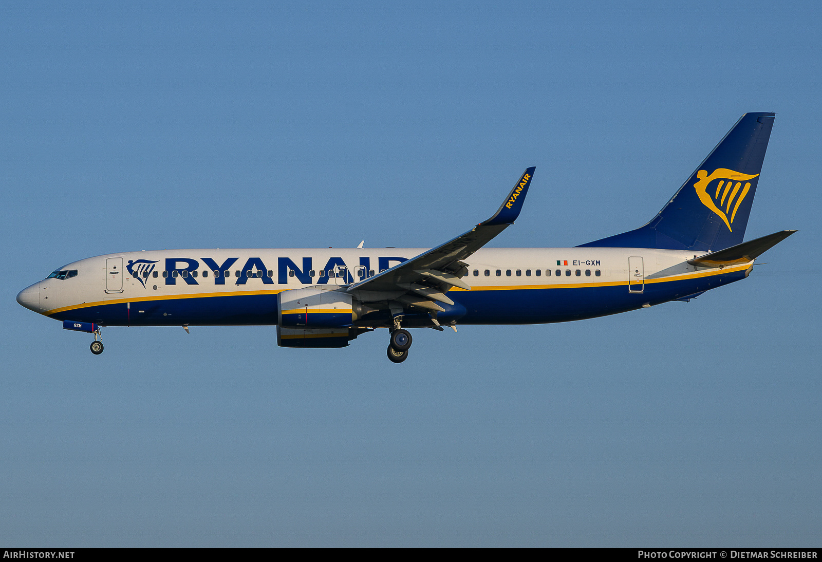 Aircraft Photo of EI-GXM | Boeing 737-800 | Ryanair | AirHistory.net #739783