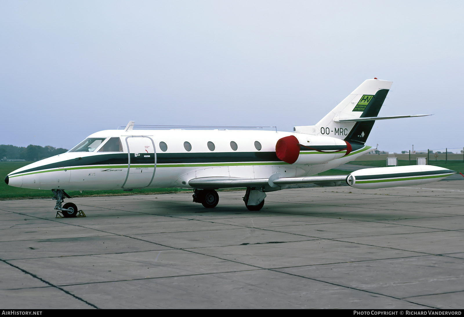 Aircraft Photo of OO-MRC | Aerospatiale SN-601 Corvette 100 | Hessenatie Antwerpen - HN | AirHistory.net #739839