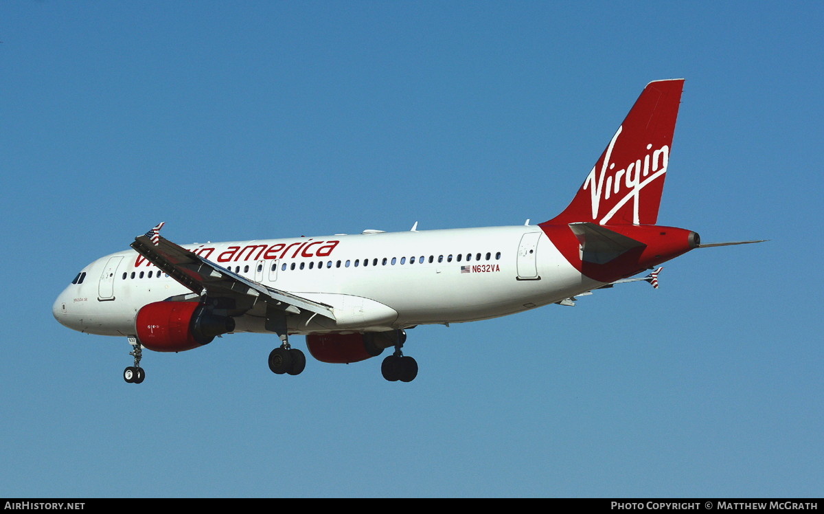 Aircraft Photo of N632VA | Airbus A320-214 | Virgin America | AirHistory.net #739862