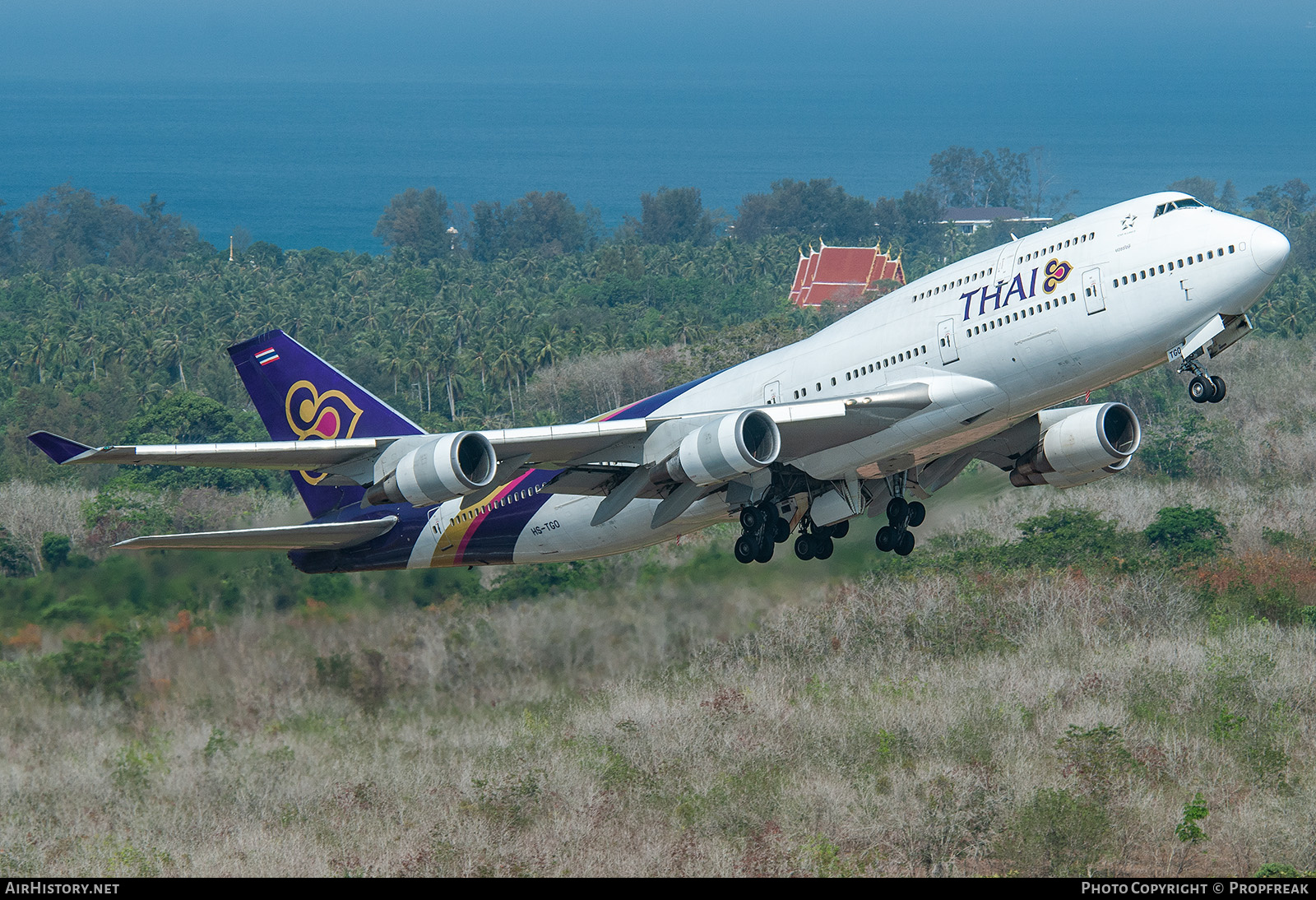 Aircraft Photo of HS-TGO | Boeing 747-4D7 | Thai Airways International | AirHistory.net #739914