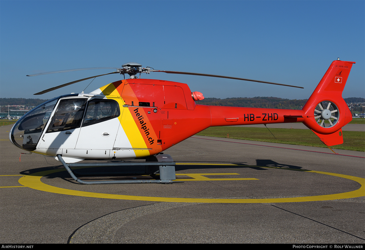 Aircraft Photo of HB-ZHD | Eurocopter EC-120B Colibri | Helialpin | AirHistory.net #739943