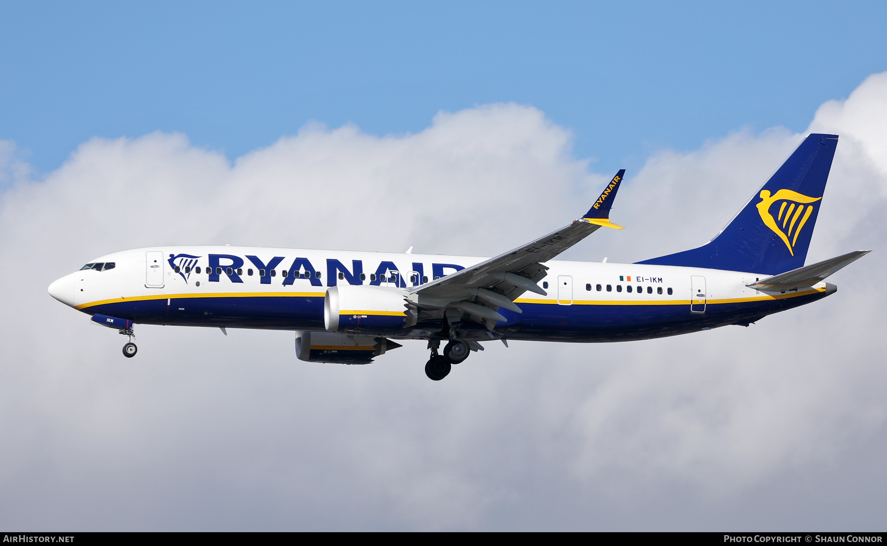 Aircraft Photo of EI-IKM | Boeing 737-8200 Max 200 | Ryanair | AirHistory.net #740021