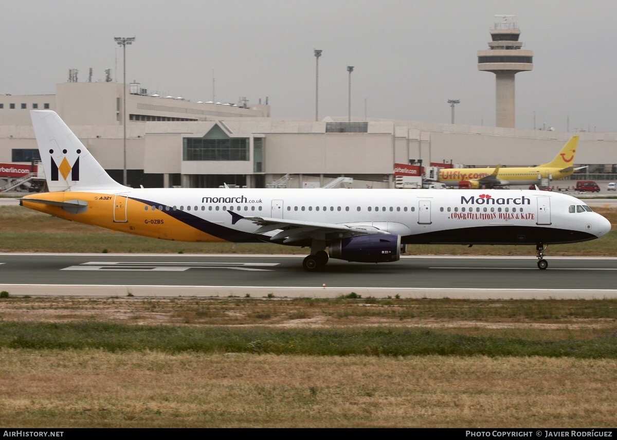 Aircraft Photo of G-OZBS | Airbus A321-231 | Monarch Airlines | AirHistory.net #740076