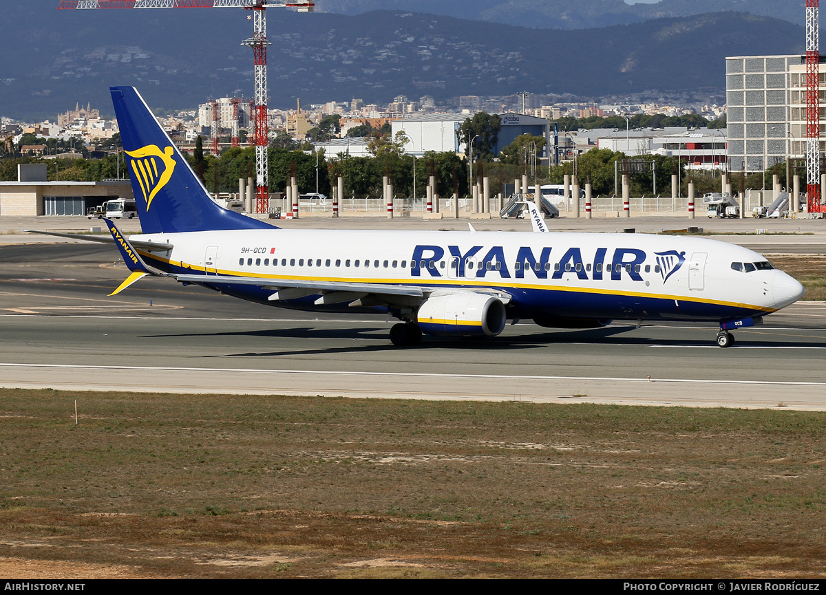 Aircraft Photo of 9H-QCD | Boeing 737-8AS | Ryanair | AirHistory.net #740079