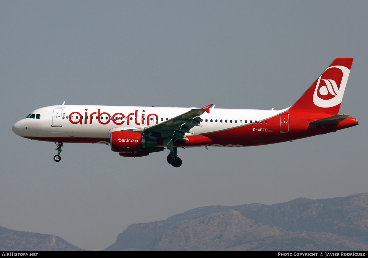 Aircraft Photo of D-ABZE | Airbus A320-216 | Air Berlin | AirHistory.net #740105
