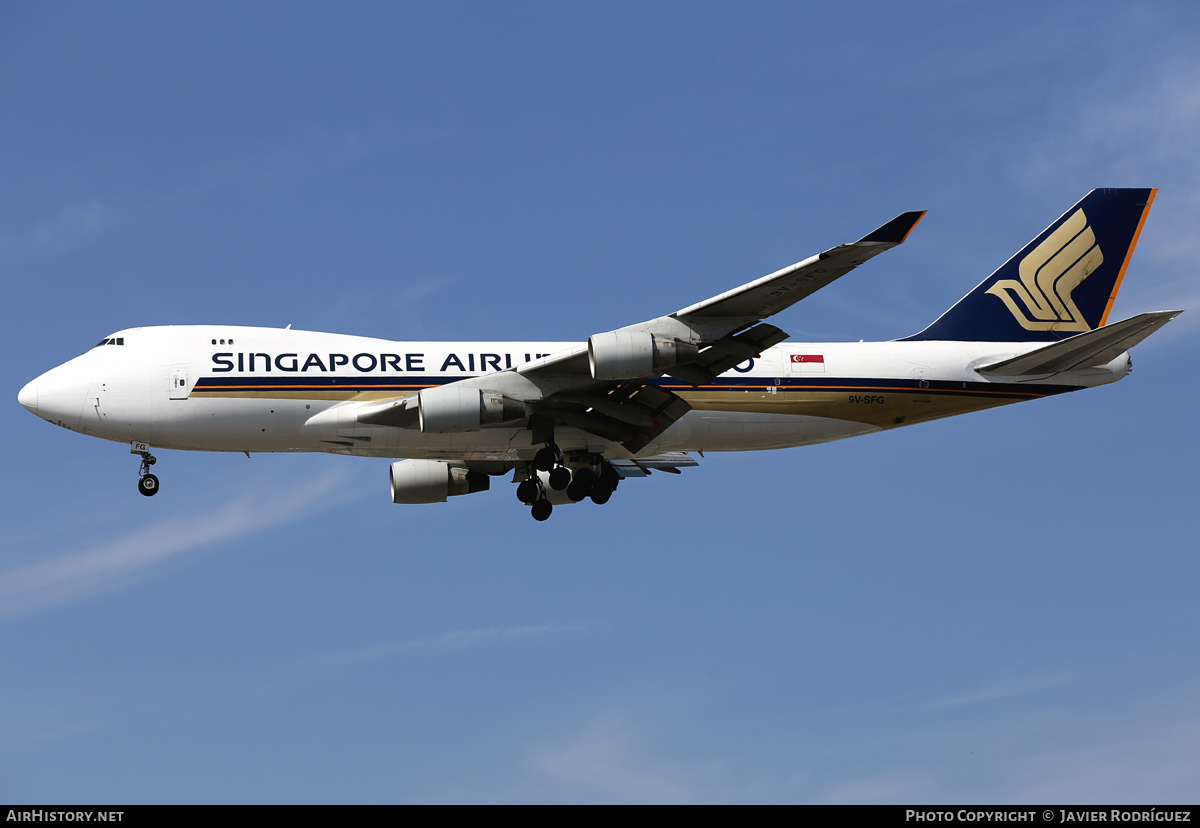 Aircraft Photo of 9V-SFG | Boeing 747-412F/SCD | Singapore Airlines Cargo | AirHistory.net #740122